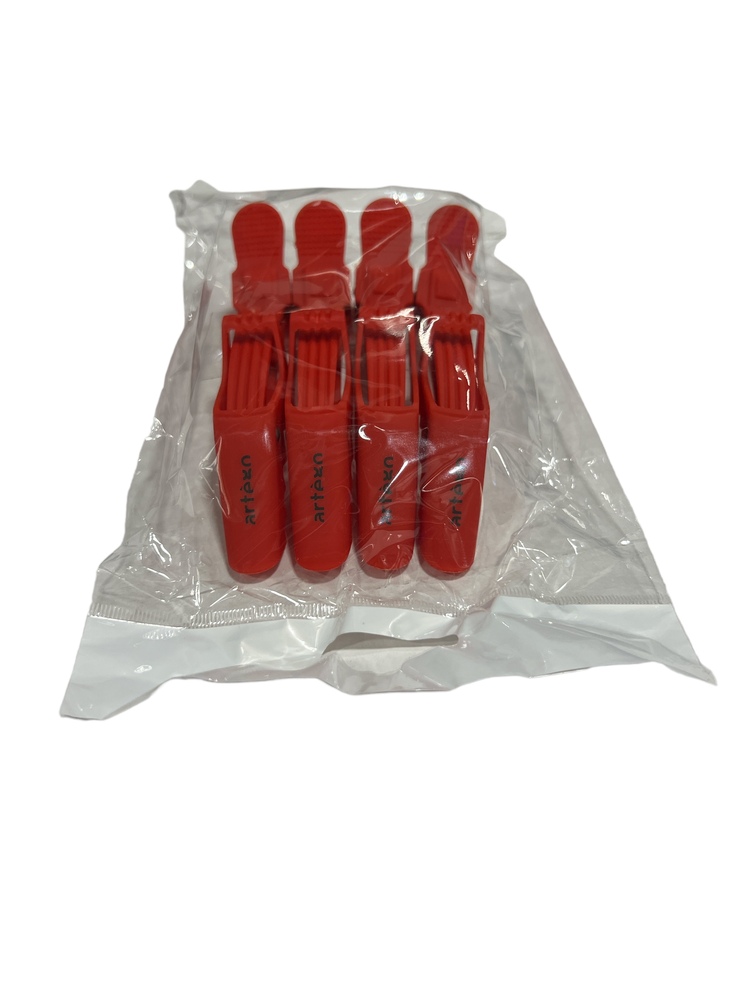 01-810003 ARTEGO LOGO SINGLE RED CLIP 4/PK