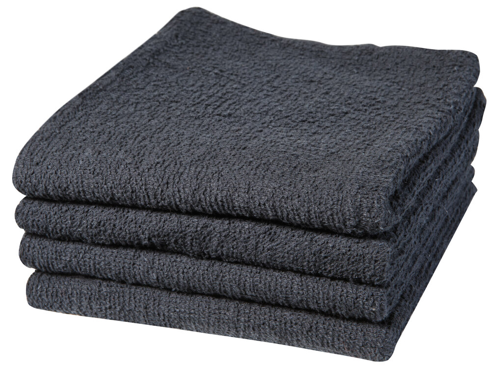 03-070500 BABYLISS PRO TOWELS - BLACK 12/PK