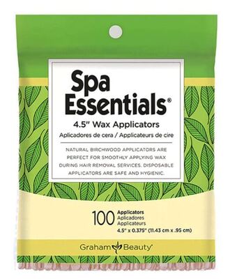 SPA ESSENTIAL BIRCHWOOD WAX APPLICATORS 4.5" 100/PK