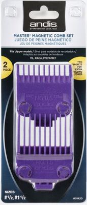 ANDIS MASTER MAGNETIC COMB SET 2PCS (0.5/1.5)